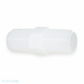 ELDON JAMES Straight Coupler 1/4 In Barbed HDPE PK10, 1ZJY9