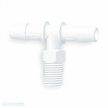 ELDON JAMES Tee 1/2 x 1/2 In Polypropylene PK10, 1ZKV1