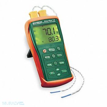 EXTECH Thermocouple Thermometer 2 Input Type K, 1ZKY4