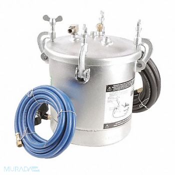 SPEEDAIRE Paint Tank 2 1/2 Gal Galvanized Steel, 1ZMG5