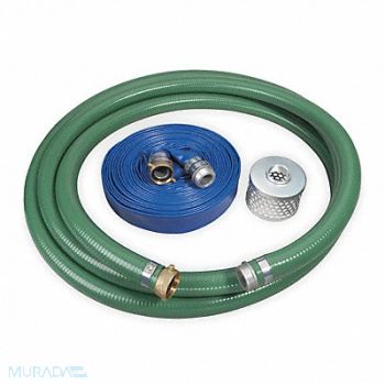 GRAINGER APPROVED Pump Hose Kit 1 1/2 Connect W/ Strainer, 1ZNC1