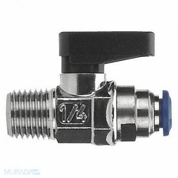 AIGNEP USA Brass Mini Ball Valve MNPTxTube 3/8 in, 1ZPJ9