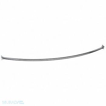 WINGITS Curved Shower Rod SS 60in L Polished PK6, 33KL56