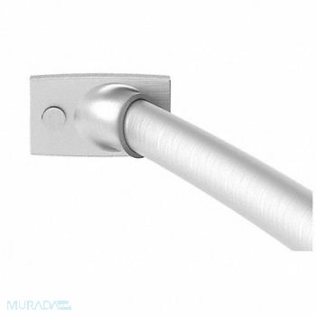 WINGITS Curved Shower Rod SS 60 in L Satin PK6, 33KL55