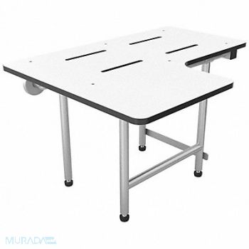 WINGITS L-Shape Shower Seat 28 in Seat W, 24VT82