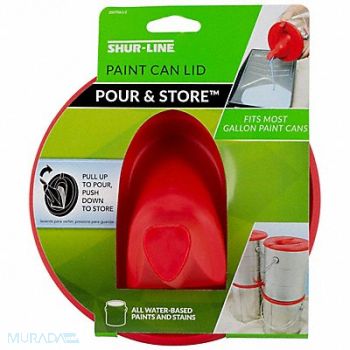 SHUR-LINE Pour and Store Paint Lid Red 6-1/4in. L, 39AN39
