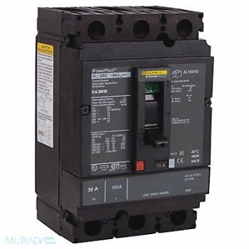 SQUARE D Molded Case Circuit Breaker 600V 30A, 48R175