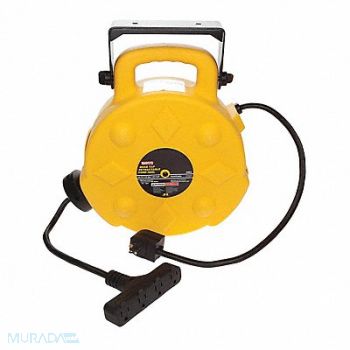 BAYCO Poly Cord Reel w/4 Outlets 15A 40 ft, 200U76