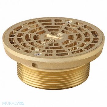 SMITH LIGHT COMMERCIAL Floor Drain Strainer 3In MIP 4-3/4In Dia, 11U245