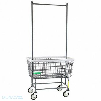 R B WIRE PRODUCTS INC. Wire Laundry Cart 600 lb Ld Cap. Gray, 445V89