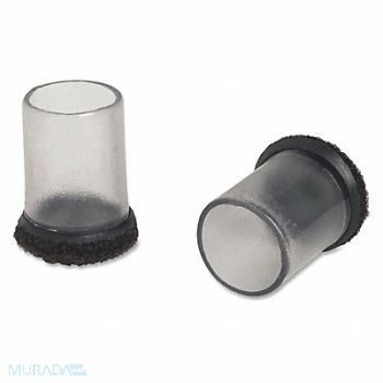 LORELL Clear Sleeve Floor Protectors 1 PK8, 202H72