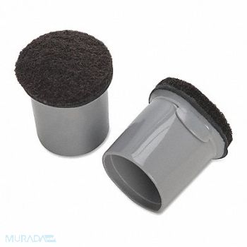 LORELL Replacement Chair TipsGray1 PK16, 203W10
