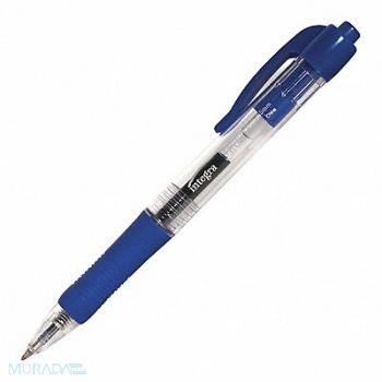 INTEGRA Retractable 0.5Mm Gel Pens Blue PK12, 203W18