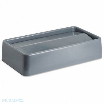 GENUINE JOE Space-Saving Container Swing Lid Gray, 203X51