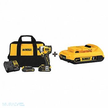 DEWALT Cordless Impact Driver Kit Straight 1/4, 208VK4