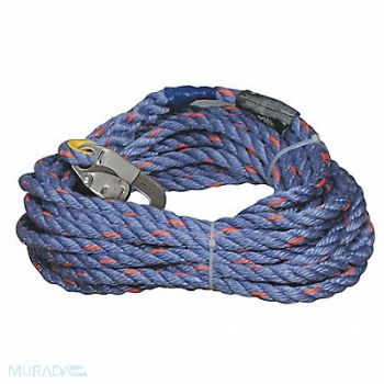 HONEYWELL MILLER Vertical Rope Lifeline Single Snap Hook, 20A004