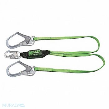 HONEYWELL MILLER Shock-Absorbing Lanyard Green, 20A259
