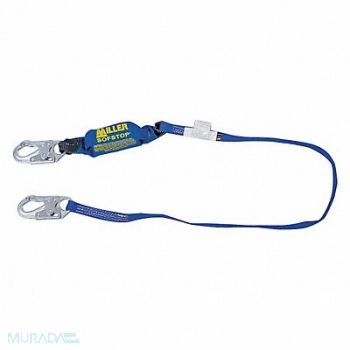 HONEYWELL MILLER K3345 Shock-Absorbing Lanyard Black, 20ZP28