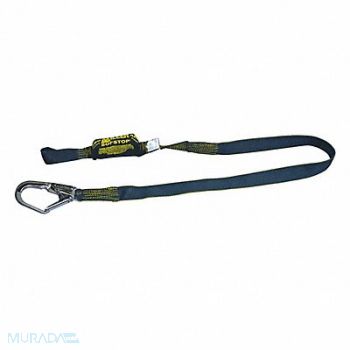 HONEYWELL MILLER Shock-Absorbing Lanyard Black, 20A469