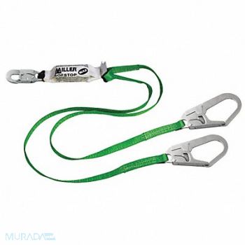 HONEYWELL MILLER Shock-Absorbing Lanyard 6 ft 400 lb., 20A565