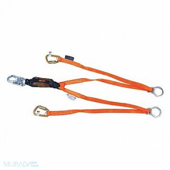 HONEYWELL MILLER Shock-Absorbing Lanyard Orange, 20C079