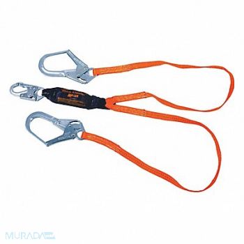 HONEYWELL MILLER Shock-Absorbing Lanyard Orange, 20C088