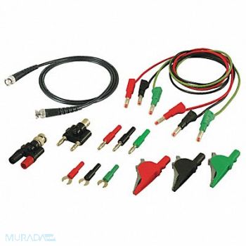 B K PRECISION Test Leads Kit Red/Black/Green Silicone, 20FP80