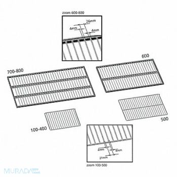 MEMMERT Grid Shelf 500 Model Size, 20H899