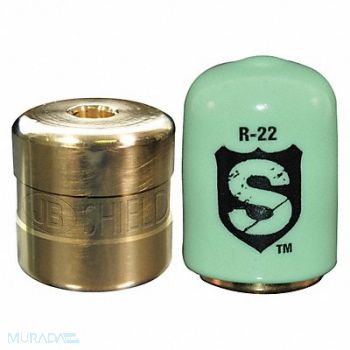 JB INDUSTRIES Refrigerant Cap Locks 1/4 in R-22 PK50, 20HK04