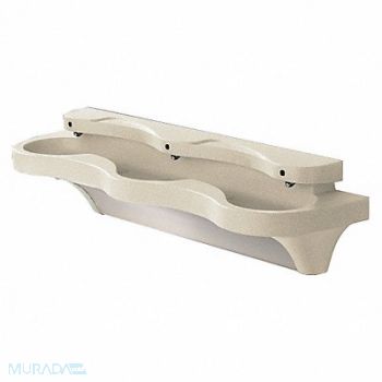 BRADLEY Brad Wash Sta SemiCirc 84inx12-3/8inx6in, 20HP06