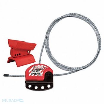 MASTER LOCK Butterfly Valve Lockout Universal Red, 20JE17