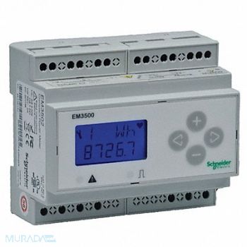 SCHNEIDER ELECTRIC Power Meter LCD 90/600VAC/DC, 20JM99