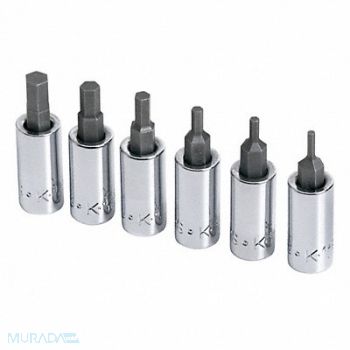 SK PROFESSIONAL TOOLS Skt Bt St Stl StSz 1/4 in DrSz 1/4 in, 20K437