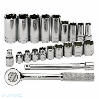 SK PROFESSIONAL TOOLS Skt Wrch St Chrm 6Pt 1/4 - 7/8 in, 20K452