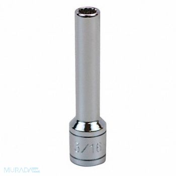 SK PROFESSIONAL TOOLS Socket Steel Chrome 3/16 in, 20K576