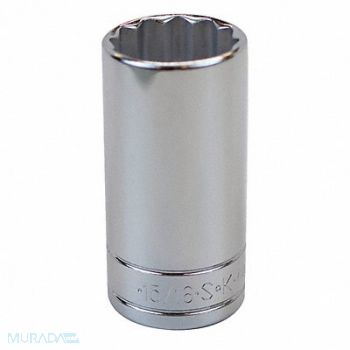 SK PROFESSIONAL TOOLS Socket Steel Chrome 15/16 in, 20K669