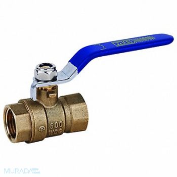 GRAINGER APPROVED Brass Ball Valve Inline FNPT 1-1/4, 20K913