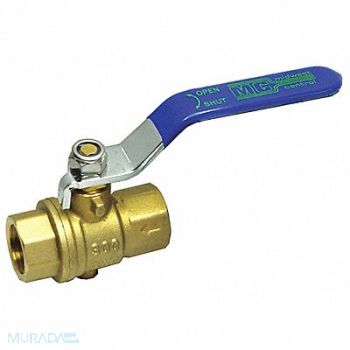 GRAINGER APPROVED Brass Ball Valve Inline FNPT 1/2, 20K892