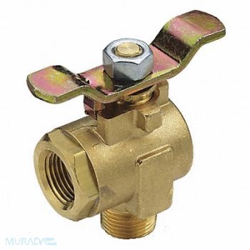 GRAINGER APPROVED Brass Ball Valve Angle FNPTxMNPT 1/2 in, 20K920