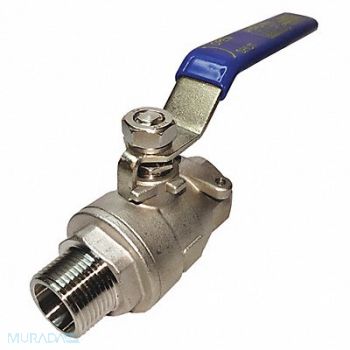 GRAINGER APPROVED SS Ball Valve FNPT x MNPT 1, 20K936