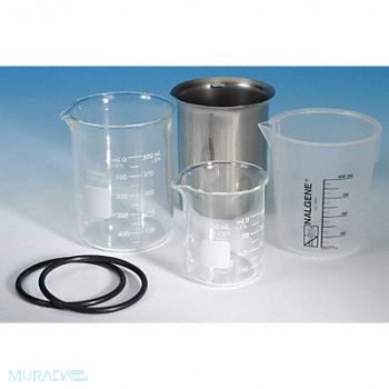 BRANSON Beaker 4 in L x 3 in W x 4 in H, 20KN74