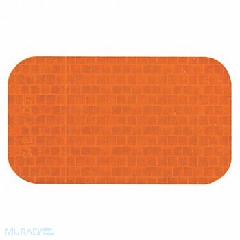 INCOM MANUFACTURING Floor Tape Orange 2x3.5in Rectangle PK50, 20LP78