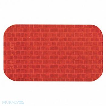 INCOM MANUFACTURING Floor Tape Red 2inx3.5in Rectangle PK50, 20LP79