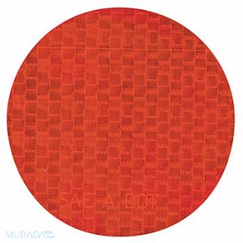 INCOM MANUFACTURING Floor Tape Red 3 inx3 in Circle PK50, 20LP81