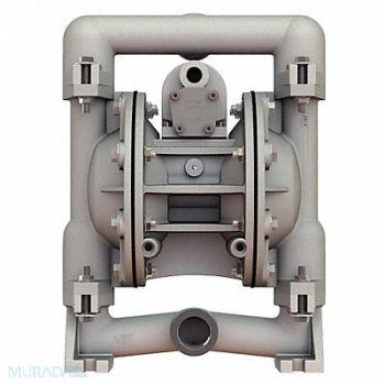 VERSA-MATIC Dbl DiaphPmp NPT PTFE/SSteel 3/8in 49gpm, 20LR30