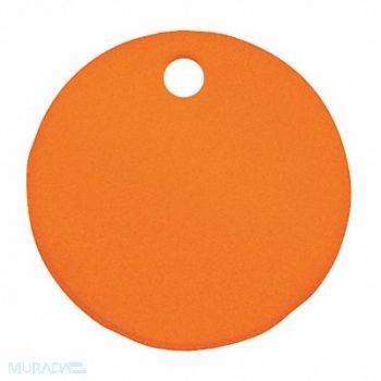 C.H. HANSON Blank Tag Alum 3in H 3in W Orange PK5, 20LR72