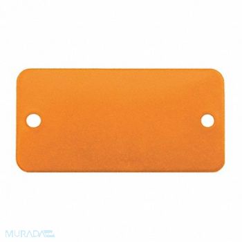 C.H. HANSON Blank Tag Alum 1in H 3in W Orange PK5, 20LR57