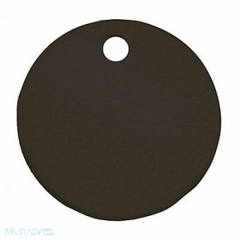 C.H. HANSON Blank Tag Aluminum 3in H 3in W Black PK5, 20LR68