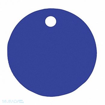 C.H. HANSON Blank Tag Aluminum 3in H 3in W Blue PK5, 20LR69