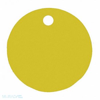 C.H. HANSON Blank Tag Aluminum 3in H 3in W Gold PK5, 20LR70